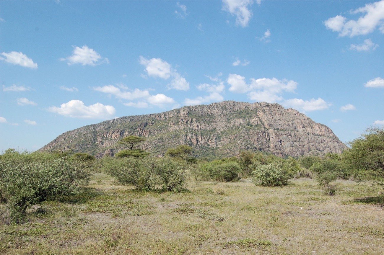 The Tsodilo Hills in north-western Botswana, the 'Slippery Hills' of the third episode.