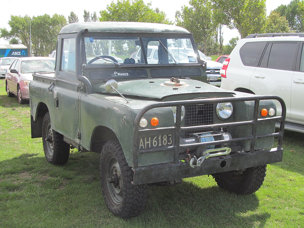 Series II 88″ — Well-used 1959 Series II 88" truck cab in New Zealand
