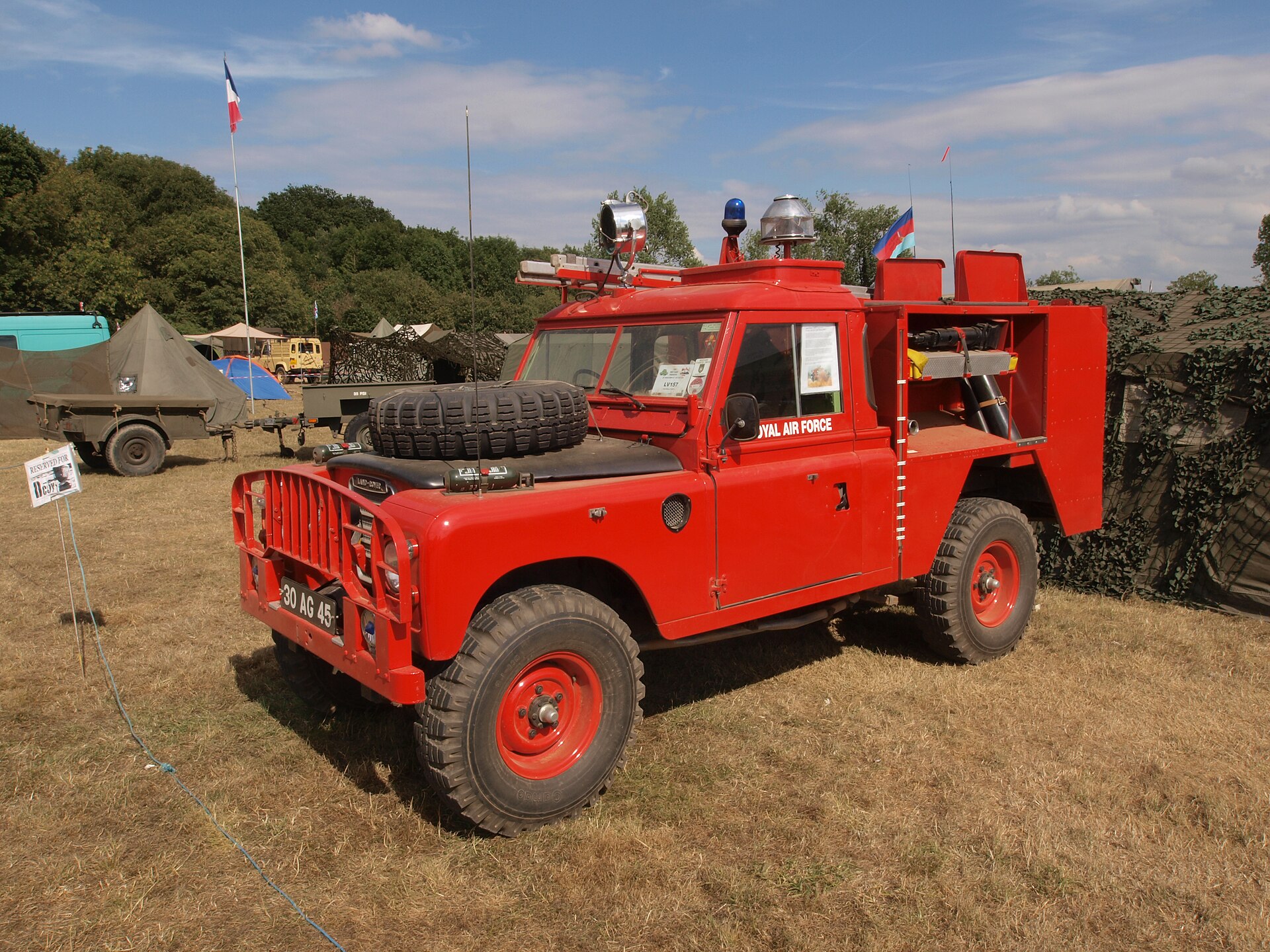 TACR1 — Rear view of preserved TACR1 30 AG 45 with the exposed third-crew position and equipment lockers