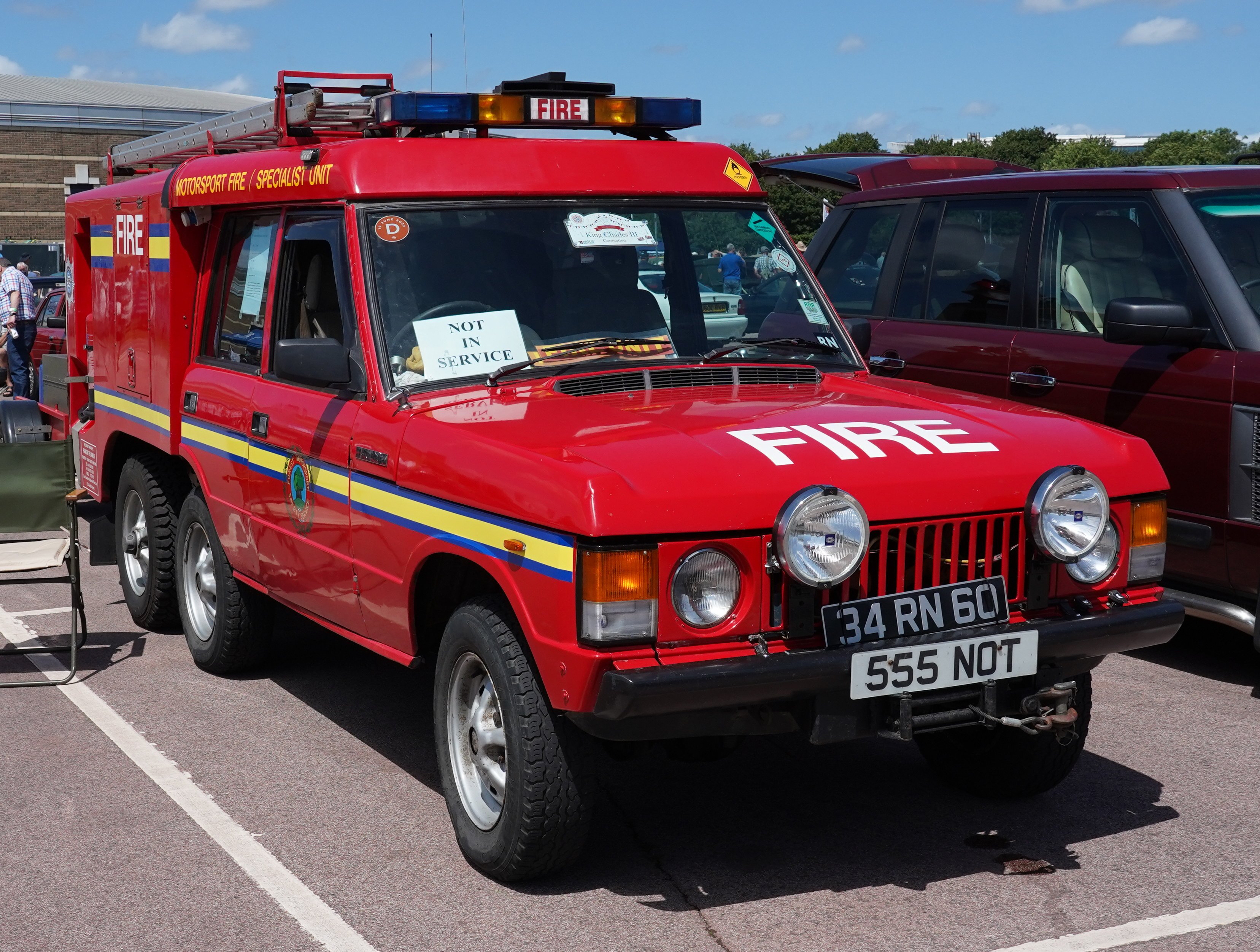 TACR2 — Preserved ex-Royal Navy TACR2 (military plate 34 RN 60, now registered 555 NOT) at the British Motor Museum, 2023