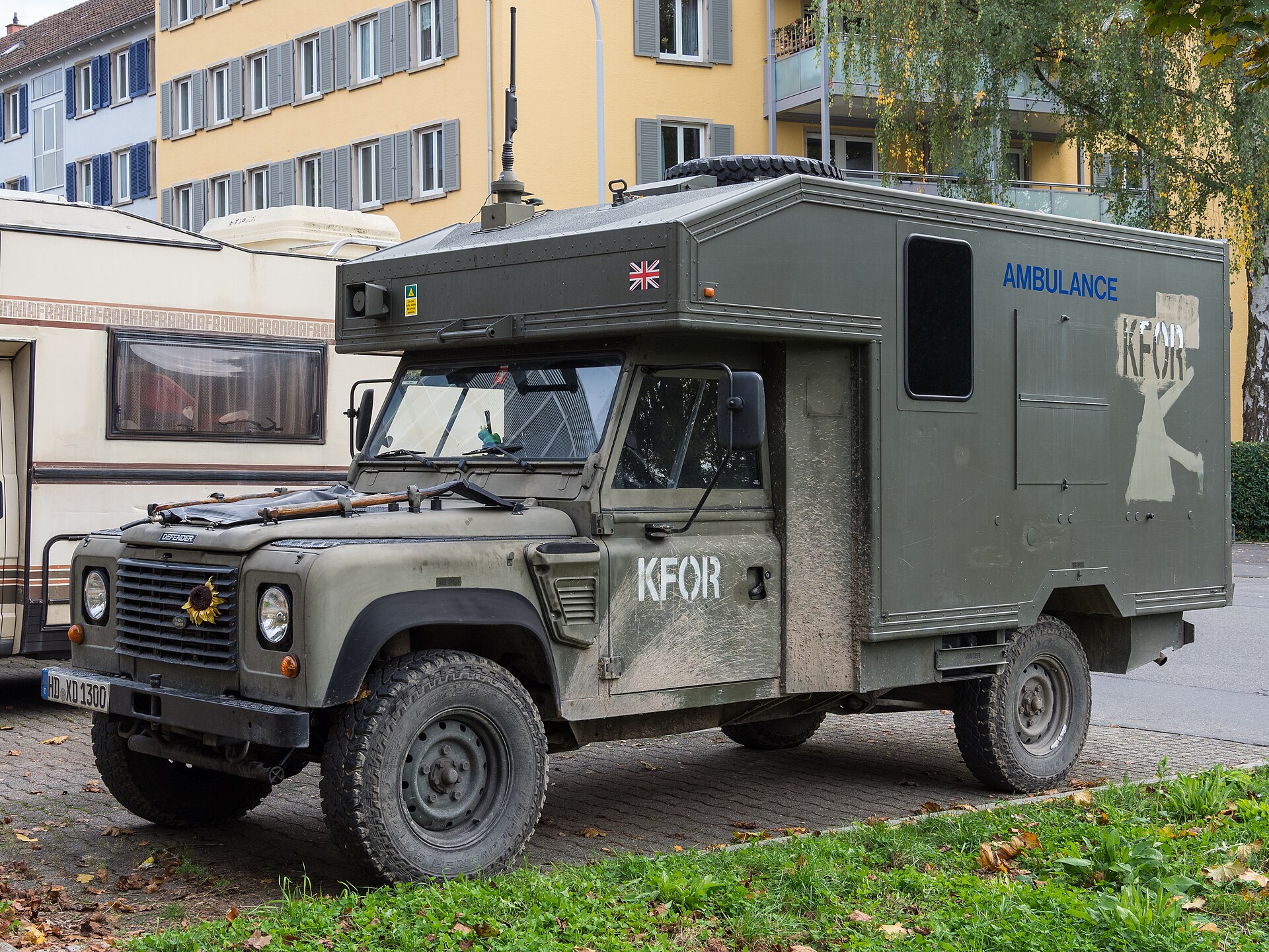 Wolf Ambulance — Preserved ex-KFOR Land Rover Defender 130 Wolf (Pulse) ambulance